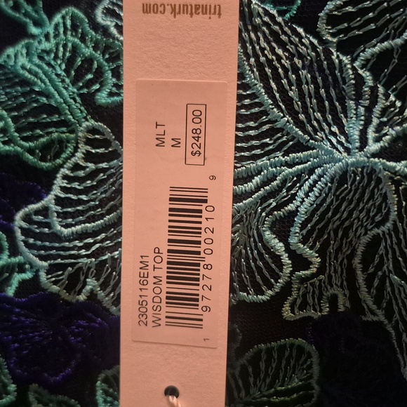 NWT - Trina Turk - Wisdom Top - Floral Off-Shoulder -Size Med - Picture 6 of 6